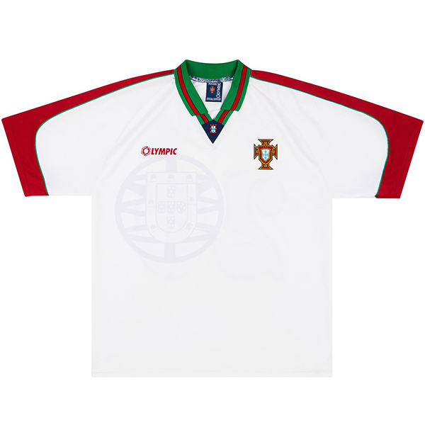 Portugal away retro jersey soccer uniform men's second football kit sports top shirt 1996-1997